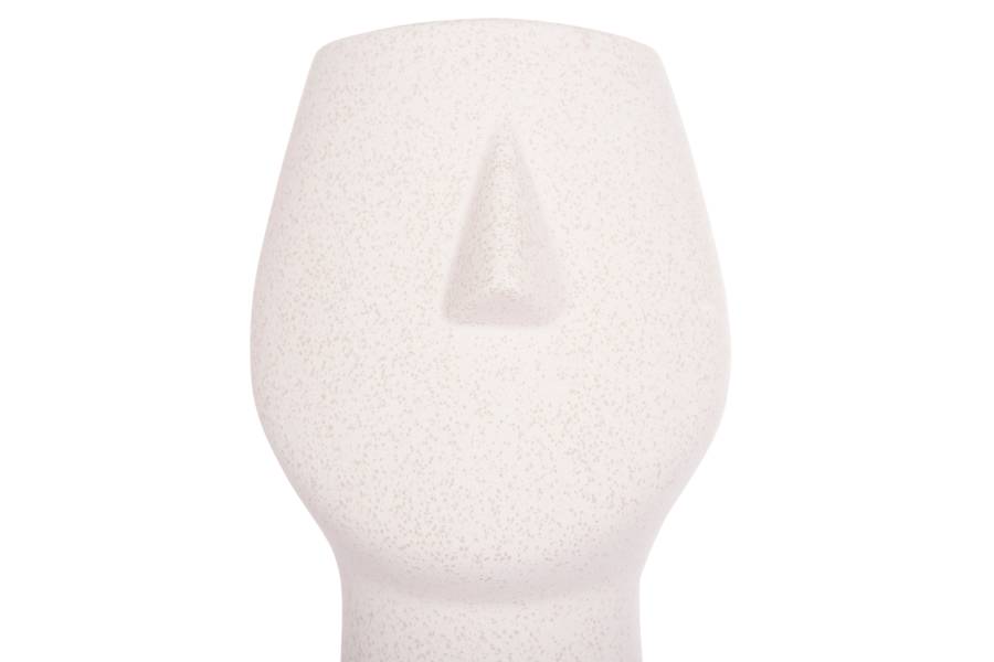 ΕΠΙΤΡΑΠΕΖΙΟ ΚΕΡΑΜΙΚΟ ΔΙΑΚΟΣΜΗΤΙΚΟ HUMANS HM4631 ΥΠΟΛΕΥΚΟ ΚΡΥΣΤΑΛΛΙΚΟ Φ14x25Υεκ