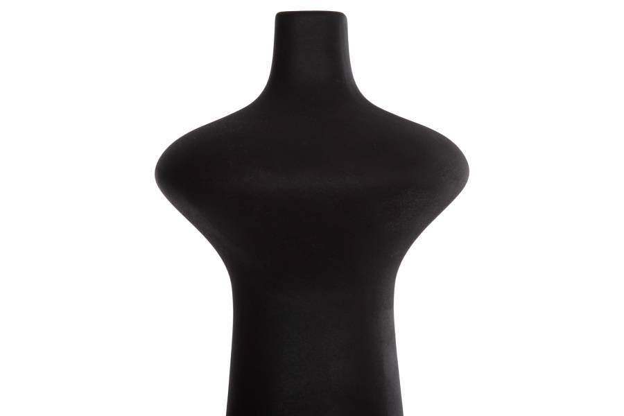 ΕΠΙΤΡΑΠΕΖΙΟ ΚΕΡΑΜΙΚΟ ΔΙΑΚΟΣΜΗΤΙΚΟ SCEPTER HM4636.02 ΜΑΥΡΟ ΜΑΤ Φ18x49Υεκ