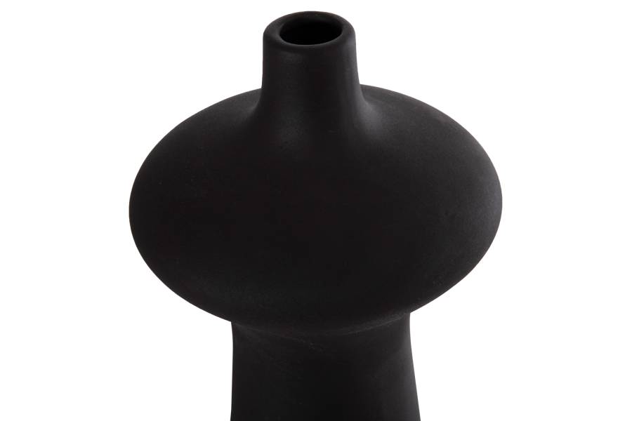 ΕΠΙΤΡΑΠΕΖΙΟ ΚΕΡΑΜΙΚΟ ΔΙΑΚΟΣΜΗΤΙΚΟ SCEPTER HM4636.02 ΜΑΥΡΟ ΜΑΤ Φ18x49Υεκ