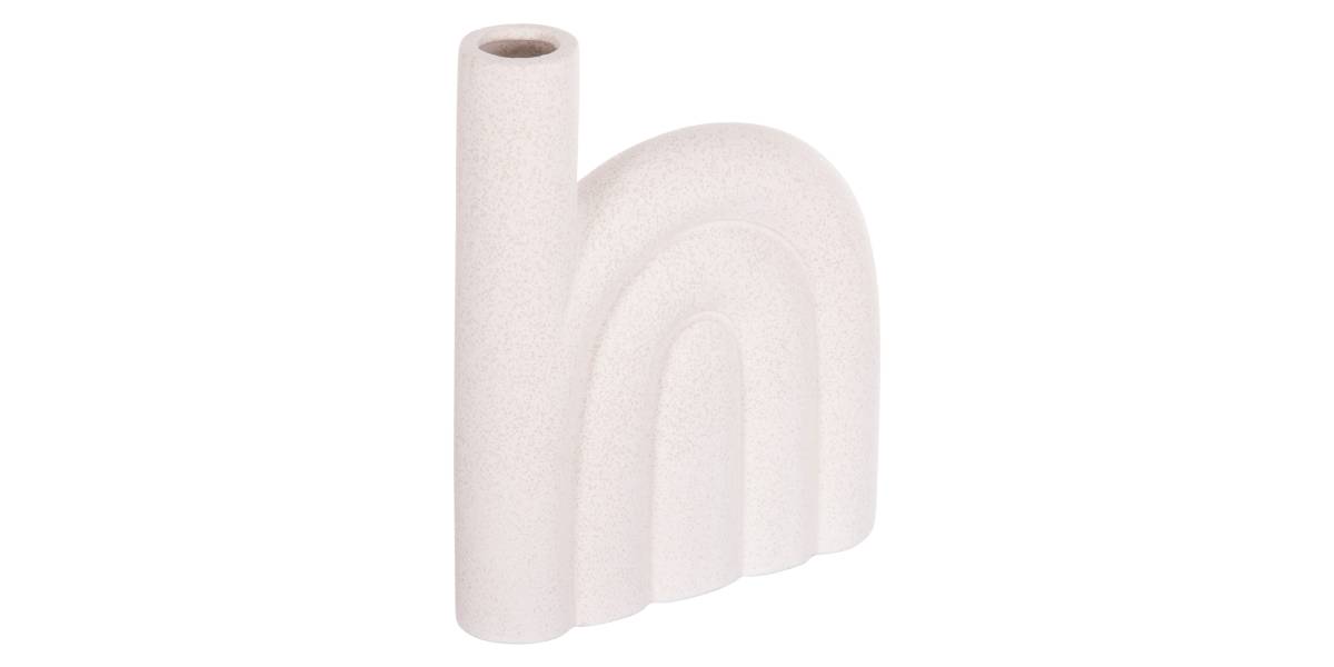 ΕΠΙΤΡΑΠΕΖΙΟ ΚΕΡΑΜΙΚΟ ΔΙΑΚΟΣΜΗΤΙΚΟ ARCON HM4639.01 ΚΡΥΣΤΑΛΛΙΚΟ ΥΠΟΛΕΥΚΟ 23,5x5,5x29,5Υεκ