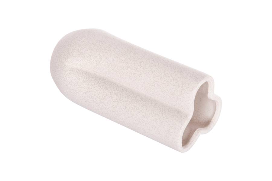 ΕΠΙΤΡΑΠΕΖΙΟ ΚΕΡΑΜΙΚΟ ΔΙΑΚΟΣΜΗΤΙΚΟ GLAΖΕ HM4612.01 ΚΡΥΣΤΑΛΛΙΚΟ ΥΠΟΛΕΥΚΟ Φ14x29Υεκ