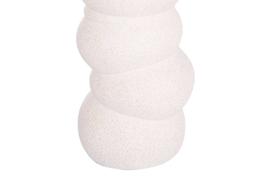 ΕΠΙΤΡΑΠΕΖΙΟ ΚΕΡΑΜΙΚΟ ΔΙΑΚΟΣΜΗΤΙΚΟ ROOK HM4630.01 ΥΠΟΛΕΥΚΟ ΚΡΥΣΤΑΛΛΙΚΟ Φ13x31Υεκ