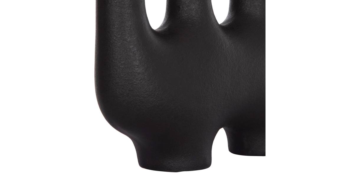 ΕΠΙΤΡΑΠΕΖΙΟ ΚΕΡΑΜΙΚΟ ΔΙΑΚΟΣΜΗΤΙΚΟ MANI HM4641.02 ΜΑΥΡΟ ΜΑΤ 21x6x13Υεκ