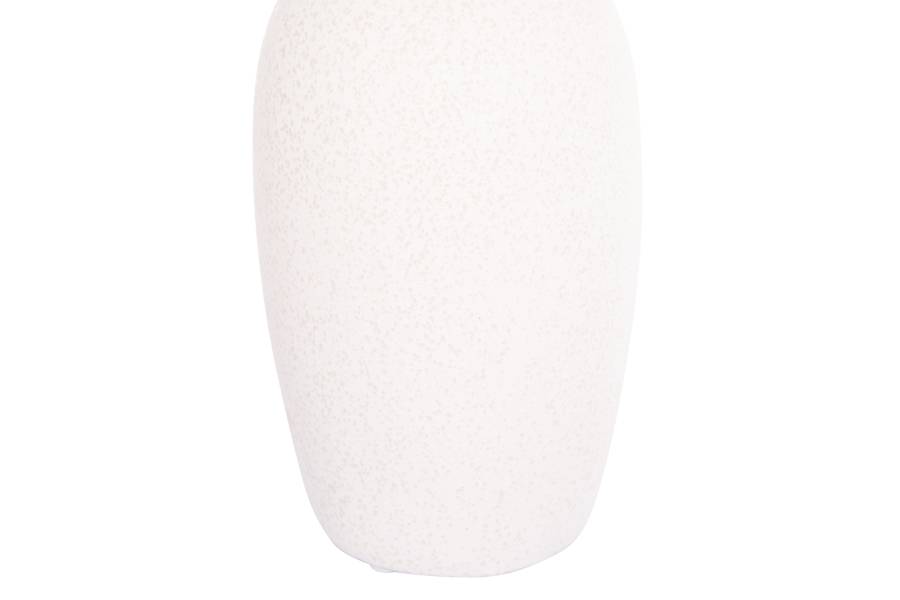 ΕΠΙΤΡΑΠΕΖΙΟ ΚΕΡΑΜΙΚΟ ΔΙΑΚΟΣΜΗΤΙΚΟ ELENDIL HM4592.01 ΥΠΟΛΕΥΚΟ ΚΡΥΣΤΑΛΛΙΚΟ Φ10x30Υ εκ