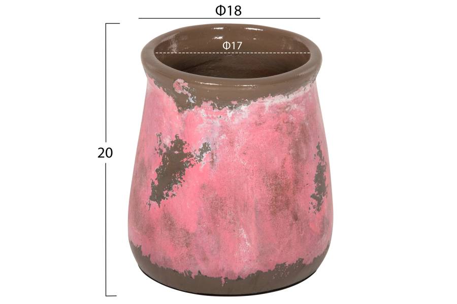 ΔΙΑΚΟΣΜΗΤΙΚΟ ΒΑΖΟ HM4381 ΤΕΡΑΚΟΤΑ ΣΕ ΡΟΖ ΑΠΟΧΡΩΣΗ Φ18Χ20Υεκ.