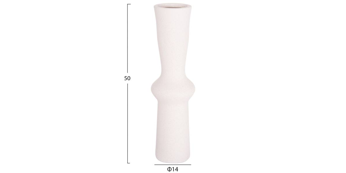 ΕΠΙΤΡΑΠΕΖΙΟ ΚΕΡΑΜΙΚΟ ΔΙΑΚΟΣΜΗΤΙΚΟ SCEPTER HM4637.01 ΚΡΥΣΤΑΛΛΙΚΟ ΥΠΟΛΕΥΚΟ Φ14x50Υεκ