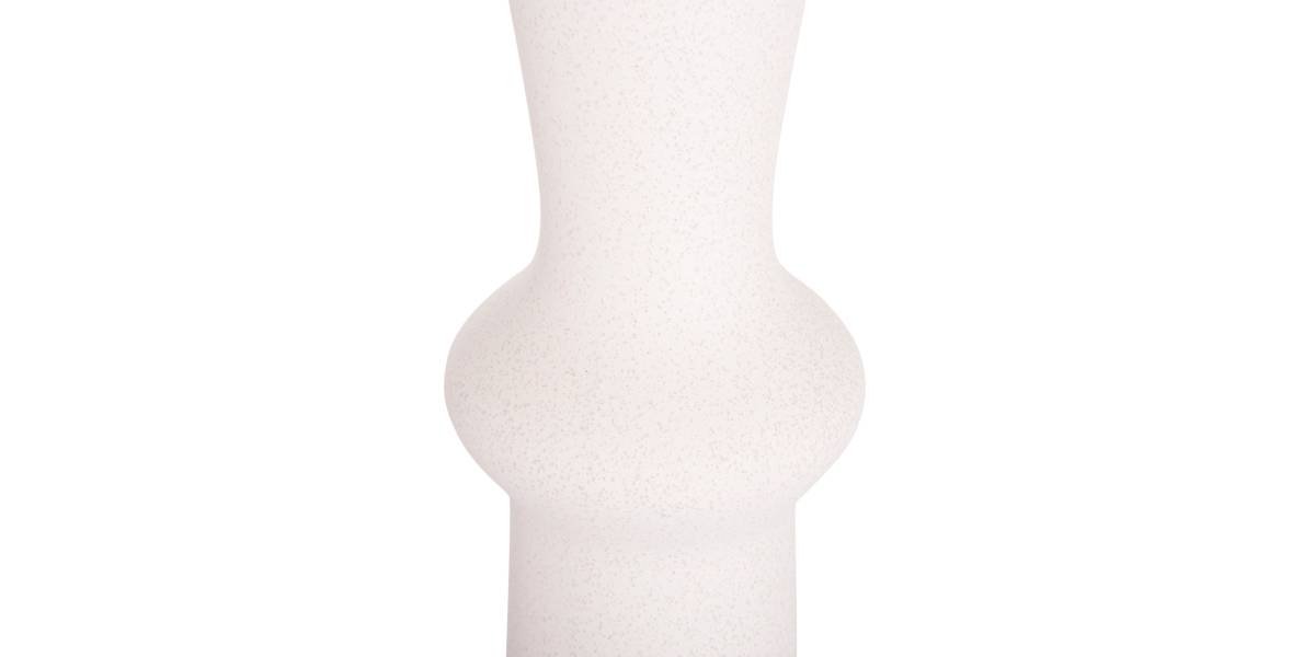 ΕΠΙΤΡΑΠΕΖΙΟ ΚΕΡΑΜΙΚΟ ΔΙΑΚΟΣΜΗΤΙΚΟ SCEPTER HM4637.01 ΚΡΥΣΤΑΛΛΙΚΟ ΥΠΟΛΕΥΚΟ Φ14x50Υεκ