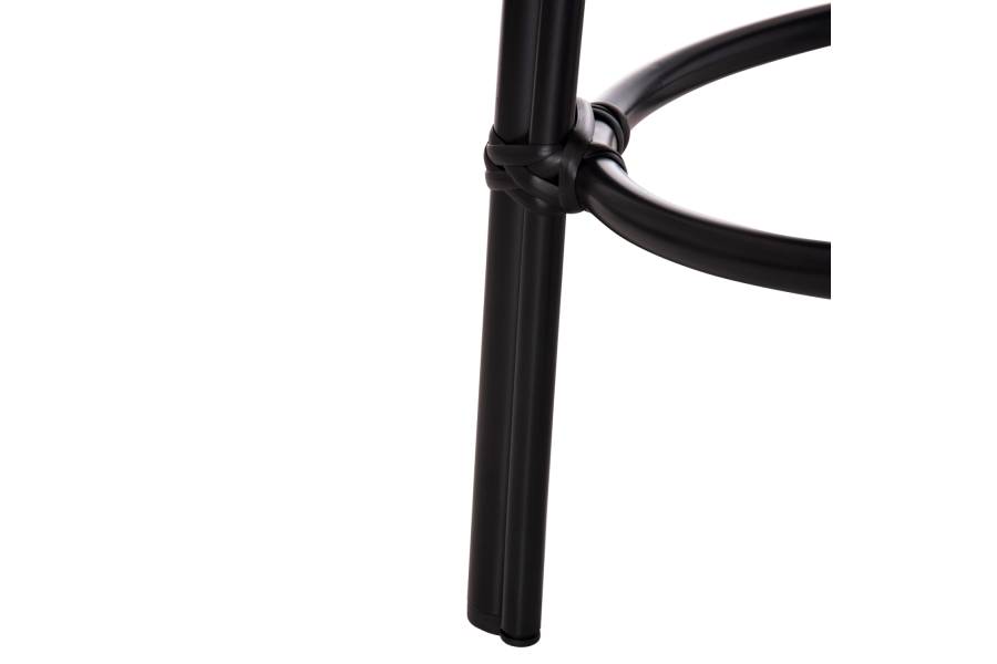 ΣΚΑΜΠΟ ΑΛΟΥΜΙΝΙΟΥ CHINO HM6285.02 BAMBOO LOOK & TEXTILENE ΣΕ ΜΑΥΡΟ Φ36x46Υεκ.