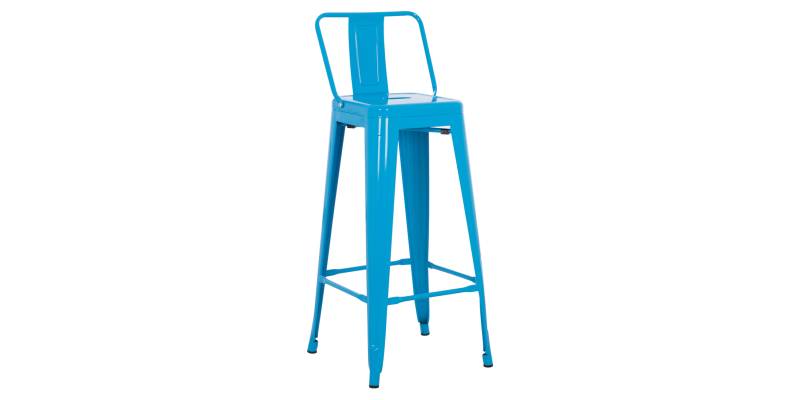 ΣΚΑΜΠΟ BAR-PRO ME ΠΛΑΤΗ ΜΕΤΑΛΛΙΚΟ MELITA HM8643.48 ΜΠΛΕ 42x42x100Υεκ.