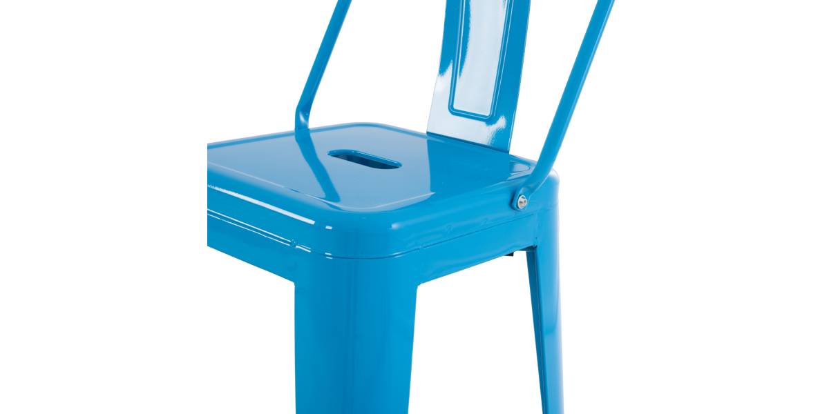 ΣΚΑΜΠΟ BAR-PRO ME ΠΛΑΤΗ ΜΕΤΑΛΛΙΚΟ MELITA HM8643.48 ΜΠΛΕ 42x42x100Υεκ.