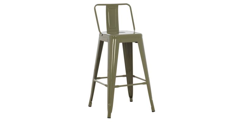 ΣΚΑΜΠΟ ΜΠΑΡ ΜΕΣΑΙΟΥ ΥΨΟΥΣ ΜΕΤΑΛΛΙΚΟ MELITA-PRO HM8574.43 DARK OLIVE GREEN 43x43x88Υεκ.