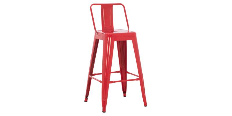 ΣΚΑΜΠΟ ΜΠΑΡ ΜΕΣΑΙΟΥ ΥΨΟΥΣ ΜΕΤΑΛΛΙΚΟ MELITA-PRO HM8574.44 ΚΟΚΚΙΝΟ 43x43x88Υεκ.