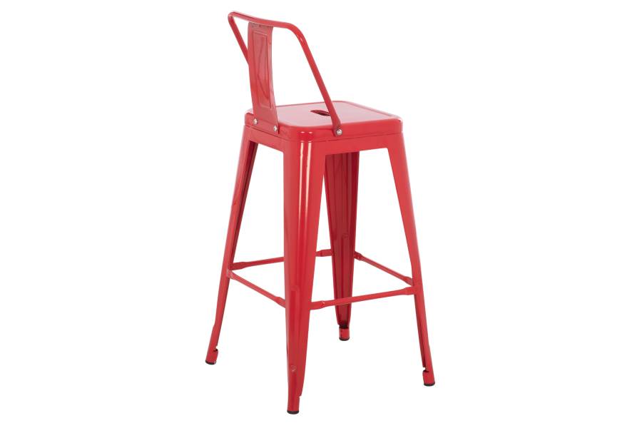 ΣΚΑΜΠΟ ΜΠΑΡ ΜΕΣΑΙΟΥ ΥΨΟΥΣ ΜΕΤΑΛΛΙΚΟ MELITA-PRO HM8574.44 ΚΟΚΚΙΝΟ 43x43x88Υεκ.