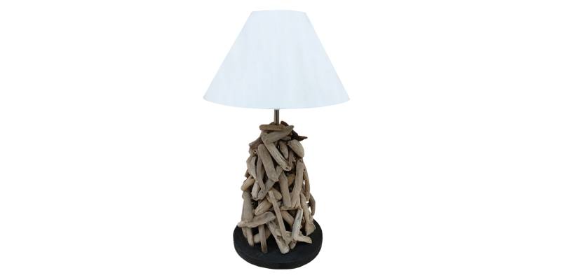 ΕΠΙΤΡΑΠΕΖΙΟ ΦΩΤΙΣΤΙΚΟ TWIGGY HM4423 DRIFTWOOD & ΛΕΥΚΟ ΚΑΠΕΛΟ Φ35x61Υεκ.