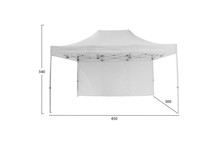GAZEBO ΕΠΑΓΓΕΛΜΑΤΙΚΟ ΒΑΡΕΩΣ ΤΥΠΟΥ CRESSEN HM21098 ΠΤΥΣΣΟΜΕΝΟ ΑΛΟΥΜΙΝΙΟΥ 3x4,5x3,4Yμ