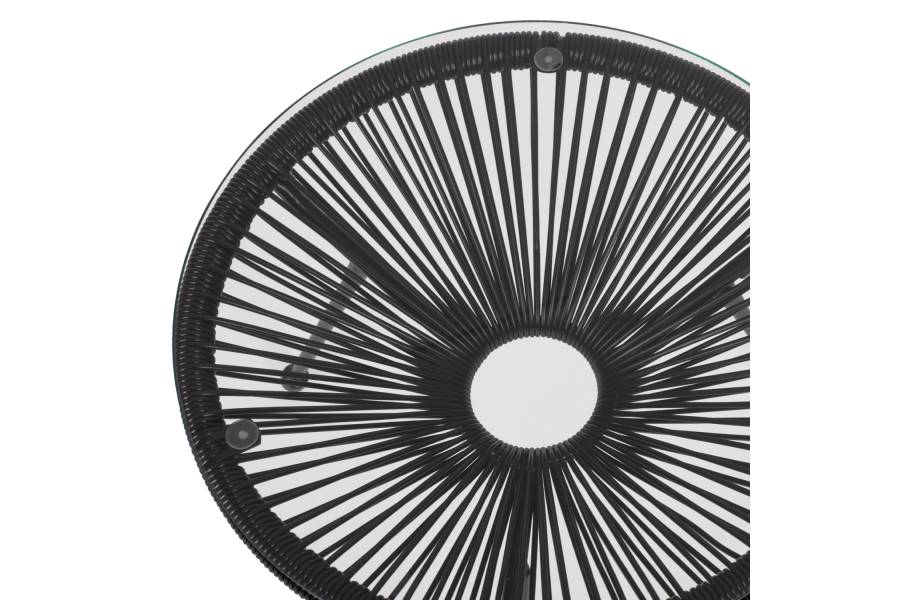 ΣΕΤ ΕΞΩΤΕΡΙΚΟΥ ΧΩΡΟΥ 3ΤΜΧ ACAPULCO HM21101 P.E.RATTAN-ΜΕΤΑΛΛΟ ΣΕ ΜΑΥΡΟ