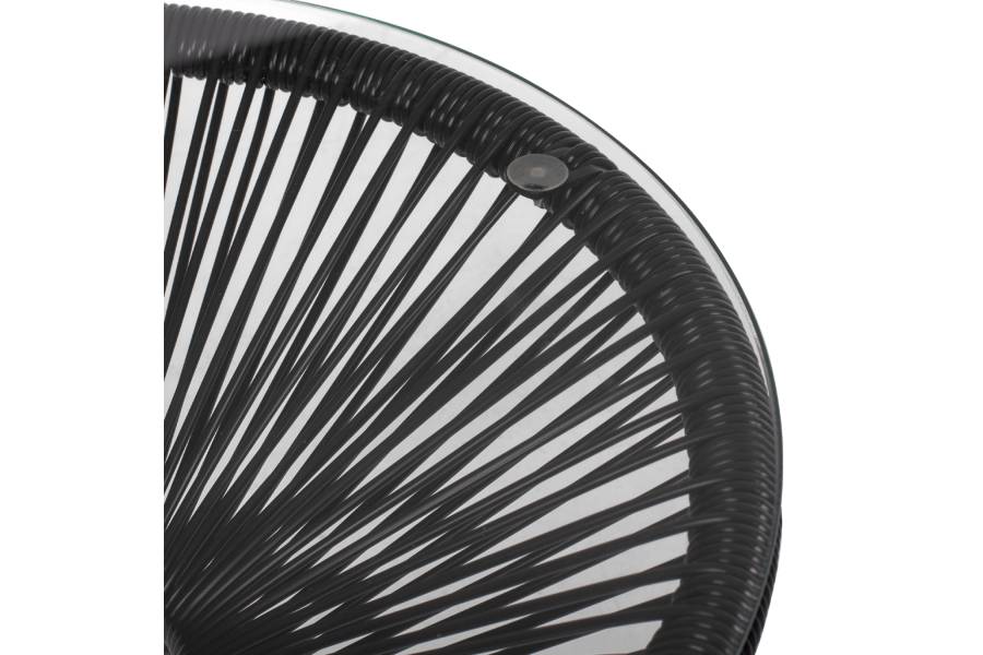 ΣΕΤ ΕΞΩΤΕΡΙΚΟΥ ΧΩΡΟΥ 3ΤΜΧ ACAPULCO HM21101 P.E.RATTAN-ΜΕΤΑΛΛΟ ΣΕ ΜΑΥΡΟ
