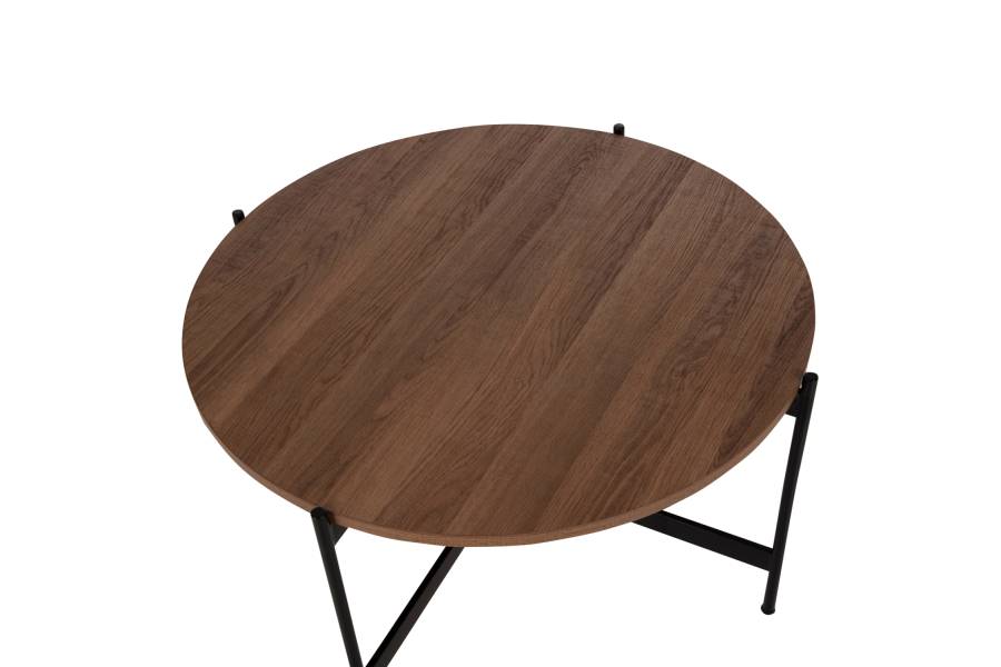 ΣΕΤ 2ΤΜΧ ΤΡΑΠΕΖΙΑ ΣΑΛΟΝΙΟΥ RONDA HM21089.03 MDF ΣΕ ΚΑΡΥΔΙ ΧΡΩΜΑ Φ80εκ & Φ50εκ