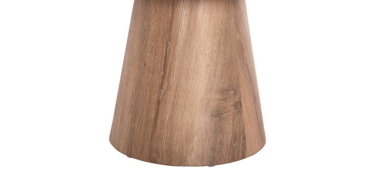 ΣΕΤ 2ΤΜΧ ΤΡΑΠΕΖΙΑ ΣΑΛΟΝΙΟΥ KARAN HM21085 MDF ΦΥΣΙΚΟ ΞΥΛΟΥ Φ80εκ & Φ45εκ