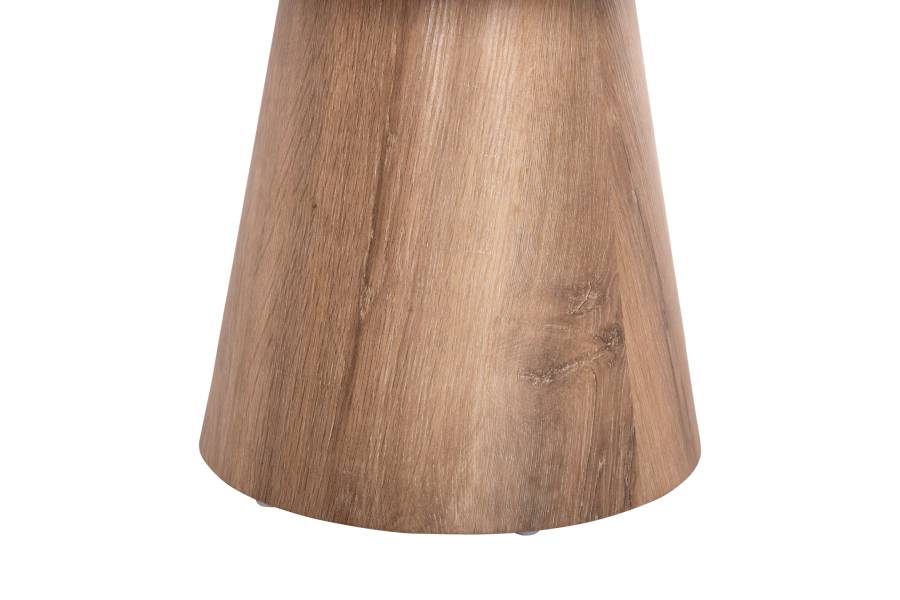 ΣΕΤ 2ΤΜΧ ΤΡΑΠΕΖΙΑ ΣΑΛΟΝΙΟΥ KARAN HM21085 MDF ΦΥΣΙΚΟ ΞΥΛΟΥ Φ80εκ & Φ45εκ