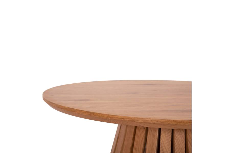 ΣΕΤ 2ΤΜΧ ΤΡΑΠΕΖΙΑ ΣΑΛΟΝΙΟΥ TALBERT HM21083 MDF ΦΥΣΙΚΟ ΞΥΛΟΥ Φ80εκ & Φ45εκ