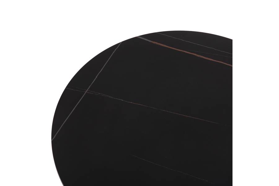 ΣΕΤ 2ΤΜΧ ΤΡΑΠΕΖΙΑ ΣΑΛΟΝΙΟΥ DUNCAN HM21081 MDF ΚΑΙ ΚΕΡΑΜΙΚΟ TOP Φ80εκ & Φ45εκ