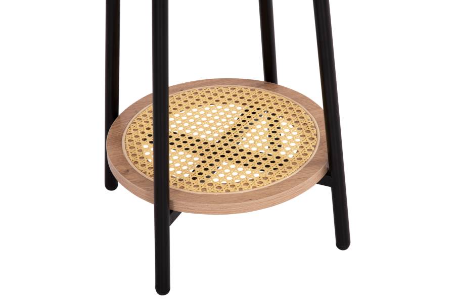 ΣΕΤ 2ΤΜΧ ΤΡΑΠΕΖΙΑ ΣΑΛΟΝΙΟΥ SEWELL HM21087 MDF-ΜΕΤΑΛΛΟ-ΣΥΝΘΕΤΙΚΟ RATTAN Φ80εκ & Φ45εκ