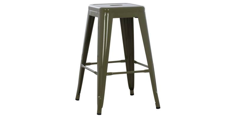 ΣΚΑΜΠΟ ΜΕΣΑΙΟΥ ΥΨΟΥΣ ΜΕΤΑΛΛΙΚΟ MELITA-PRO HM8573.43 DARK OLIVE GREEN 43x43x67Υεκ.