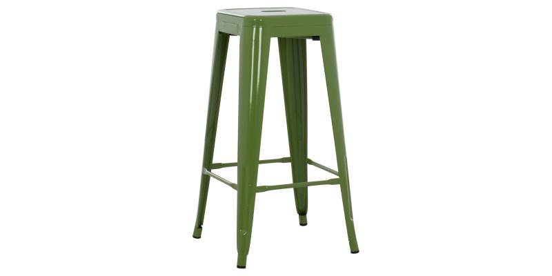 ΣΚΑΜΠΟ ΜΠΑΡ ΜΕΤΑΛΛΙΚΟ MELITA-PRO HM8642.53 ΣΕ LIGHT OLIVE GREEN 43x43x78Υεκ.