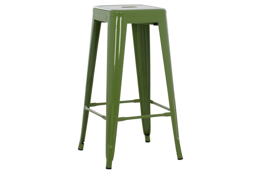 ΣΚΑΜΠΟ ΜΠΑΡ ΜΕΤΑΛΛΙΚΟ MELITA-PRO HM8642.53 ΣΕ LIGHT OLIVE GREEN 43x43x78Υεκ.