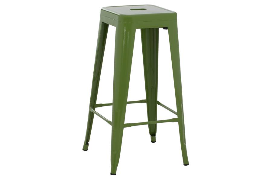 ΣΚΑΜΠΟ ΜΠΑΡ ΜΕΤΑΛΛΙΚΟ MELITA-PRO HM8642.53 ΣΕ LIGHT OLIVE GREEN 43x43x78Υεκ.
