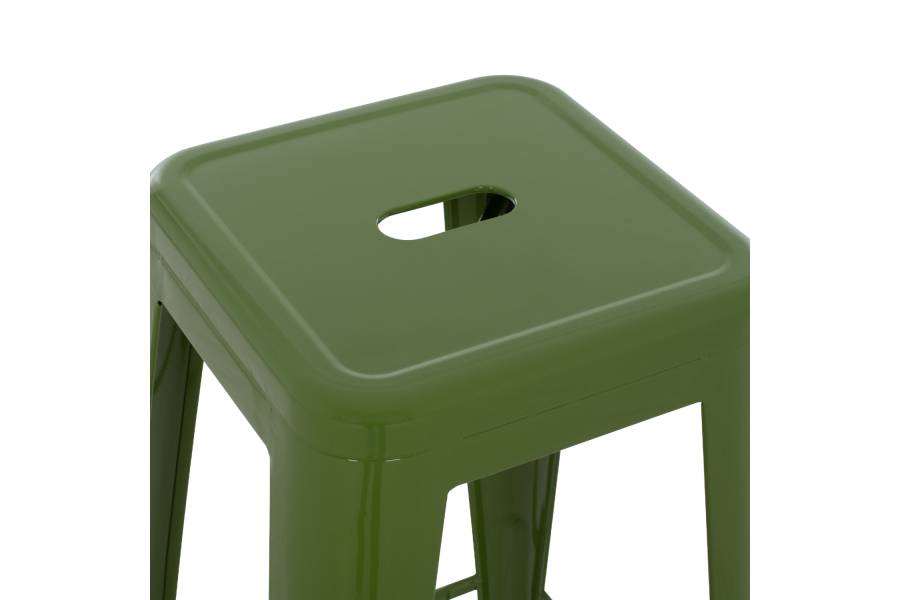 ΣΚΑΜΠΟ ΜΠΑΡ ΜΕΤΑΛΛΙΚΟ MELITA-PRO HM8642.53 ΣΕ LIGHT OLIVE GREEN 43x43x78Υεκ.