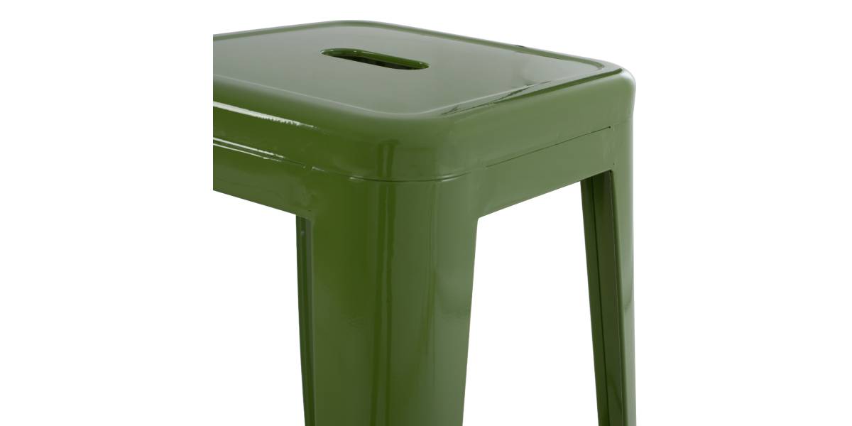 ΣΚΑΜΠΟ ΜΠΑΡ ΜΕΤΑΛΛΙΚΟ MELITA-PRO HM8642.53 ΣΕ LIGHT OLIVE GREEN 43x43x78Υεκ.