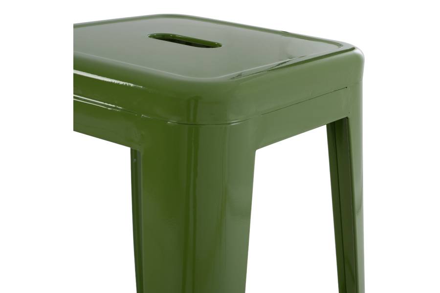 ΣΚΑΜΠΟ ΜΠΑΡ ΜΕΤΑΛΛΙΚΟ MELITA-PRO HM8642.53 ΣΕ LIGHT OLIVE GREEN 43x43x78Υεκ.