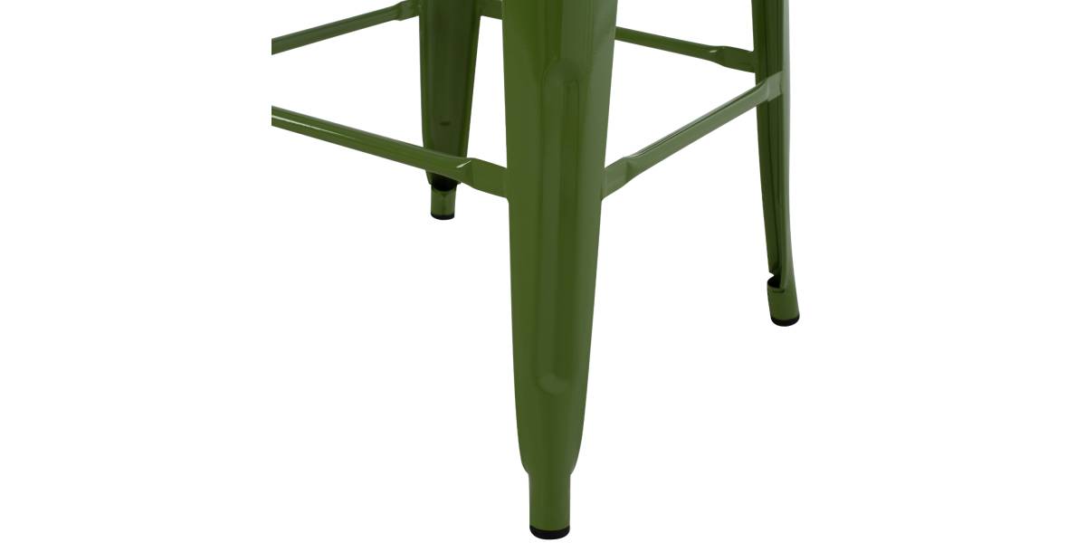 ΣΚΑΜΠΟ ΜΠΑΡ ΜΕΤΑΛΛΙΚΟ MELITA-PRO HM8642.53 ΣΕ LIGHT OLIVE GREEN 43x43x78Υεκ.