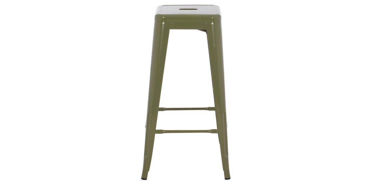 ΣΚΑΜΠΟ ΜΠΑΡ ΜΕΤΑΛΛΙΚΟ MELITA-PRO HM8642.43 ΣΕ DARK OLIVE 43x43x78Υεκ.
