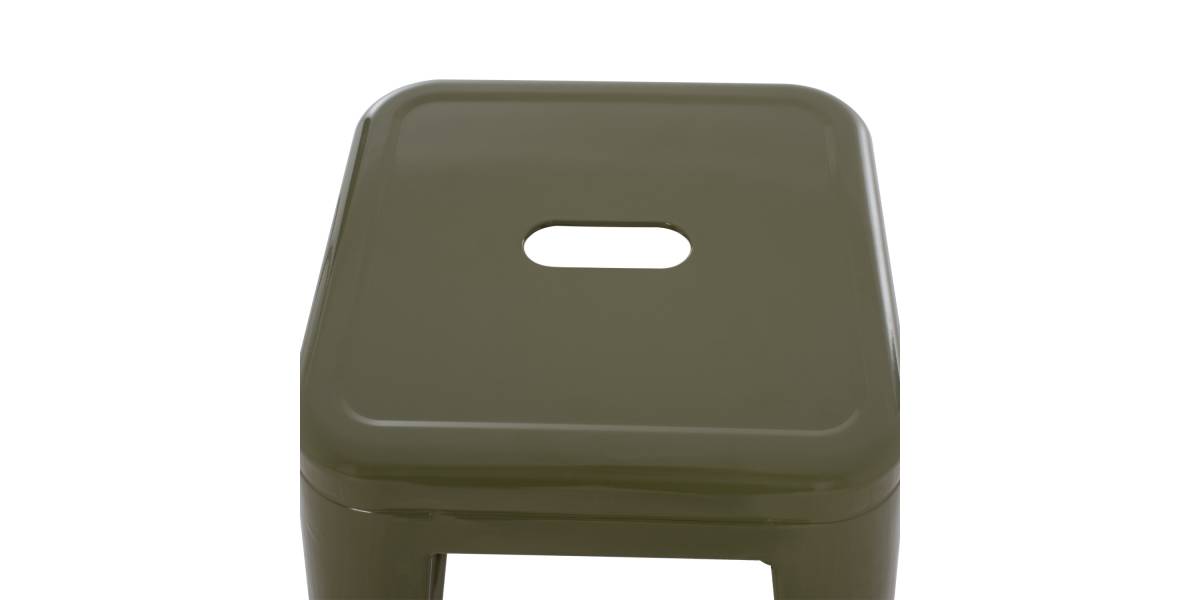 ΣΚΑΜΠΟ ΜΠΑΡ ΜΕΤΑΛΛΙΚΟ MELITA-PRO HM8642.43 ΣΕ DARK OLIVE 43x43x78Υεκ.