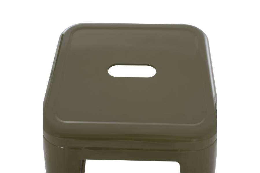 ΣΚΑΜΠΟ ΜΠΑΡ ΜΕΤΑΛΛΙΚΟ MELITA-PRO HM8642.43 ΣΕ DARK OLIVE 43x43x78Υεκ.