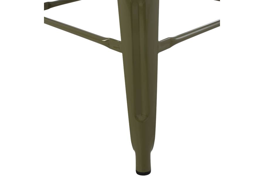 ΣΚΑΜΠΟ ΜΠΑΡ ΜΕΤΑΛΛΙΚΟ MELITA-PRO HM8642.43 ΣΕ DARK OLIVE 43x43x78Υεκ.