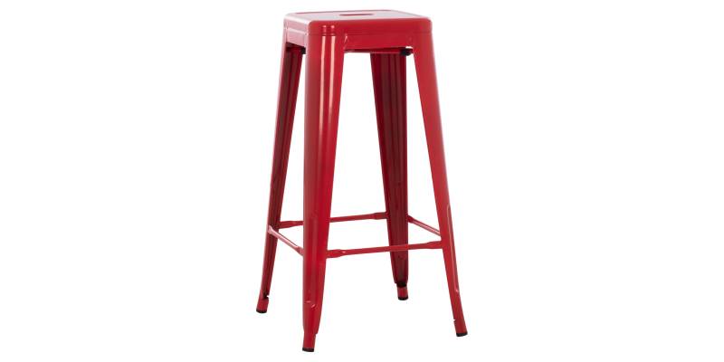 ΣΚΑΜΠΟ ΜΠΑΡ ΜΕΤΑΛΛΙΚΟ MELITA-PRO HM8642.44 ΣΕ ΚΟΚΚΙΝΟ 43x43x78Υεκ.