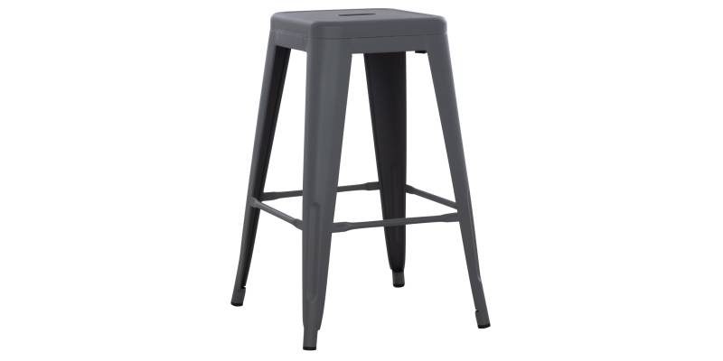 ΣΚΑΜΠΟ ΜΕΣΑΙΟΥ ΥΨΟΥΣ ΜΕΤΑΛΛΙΚΟ MELITA-PRO HM8573.50 ΓΚΡΙ 43x43x67Υεκ.