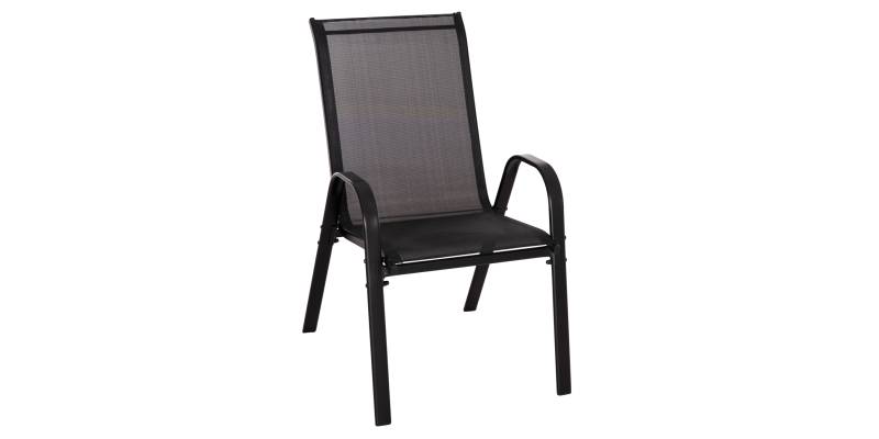 ΠΟΛΥΘΡΟΝΑ ΕΞ.ΧΩΡΟΥ LEON HM5000.43 ΜΕΤΑΛΛΙΚΗ ΜΑΥΡΗ K/D- ΣΕΤ 4 ΤΜΧ-55x70x91Υεκ.
