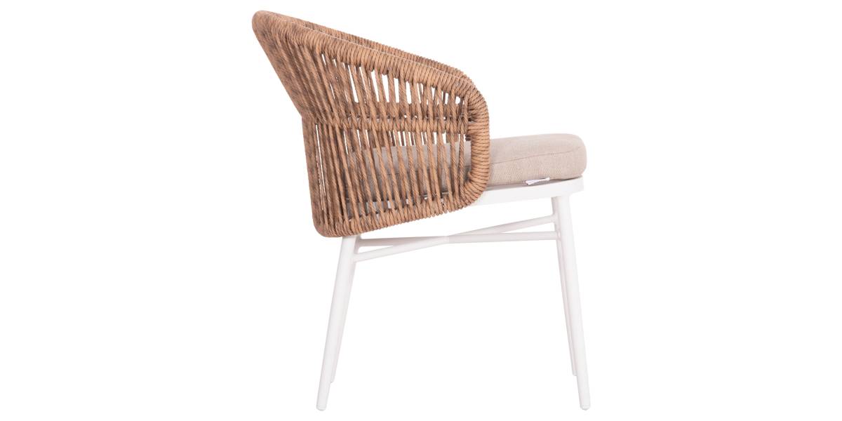 ΠΟΛΥΘΡΟΝΑ ΑΛΟΥΜΙΝΙΟΥ ORIN HM6265.02 ΛΕΥΚΗ-P.E.RATTAN ΦΥΣΙΚΟ-ΜΠΕΖ ΜΑΞΙΛΑΡΙΑ 58x61x75Υ
