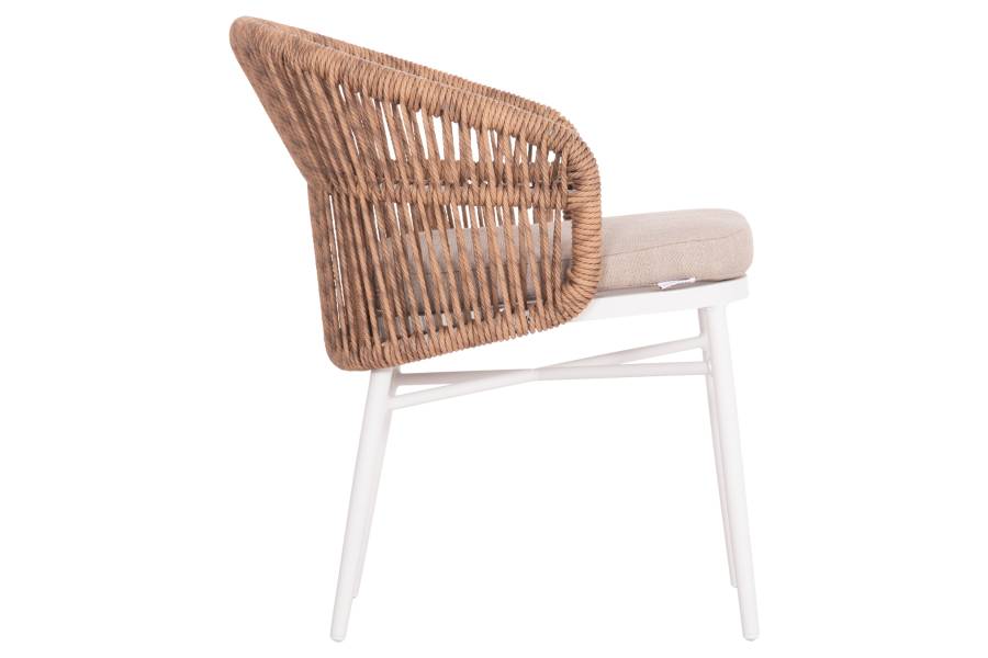 ΠΟΛΥΘΡΟΝΑ ΑΛΟΥΜΙΝΙΟΥ ORIN HM6265.02 ΛΕΥΚΗ-P.E.RATTAN ΦΥΣΙΚΟ-ΜΠΕΖ ΜΑΞΙΛΑΡΙΑ 58x61x75Υ