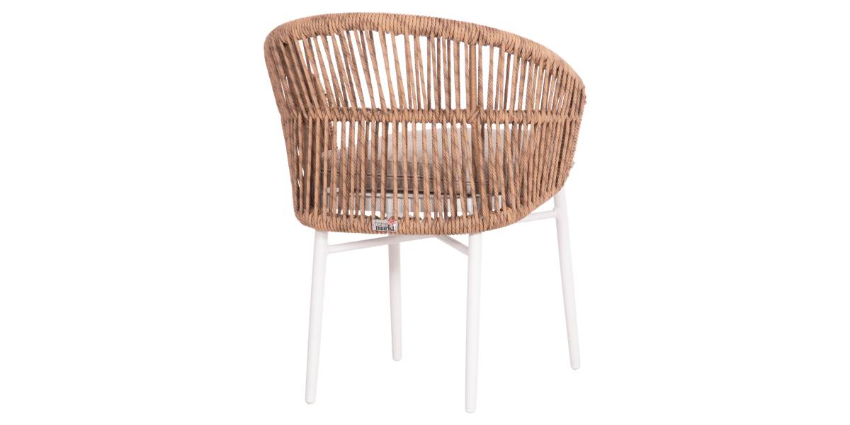 ΠΟΛΥΘΡΟΝΑ ΑΛΟΥΜΙΝΙΟΥ ORIN HM6265.02 ΛΕΥΚΗ-P.E.RATTAN ΦΥΣΙΚΟ-ΜΠΕΖ ΜΑΞΙΛΑΡΙΑ 58x61x75Υ