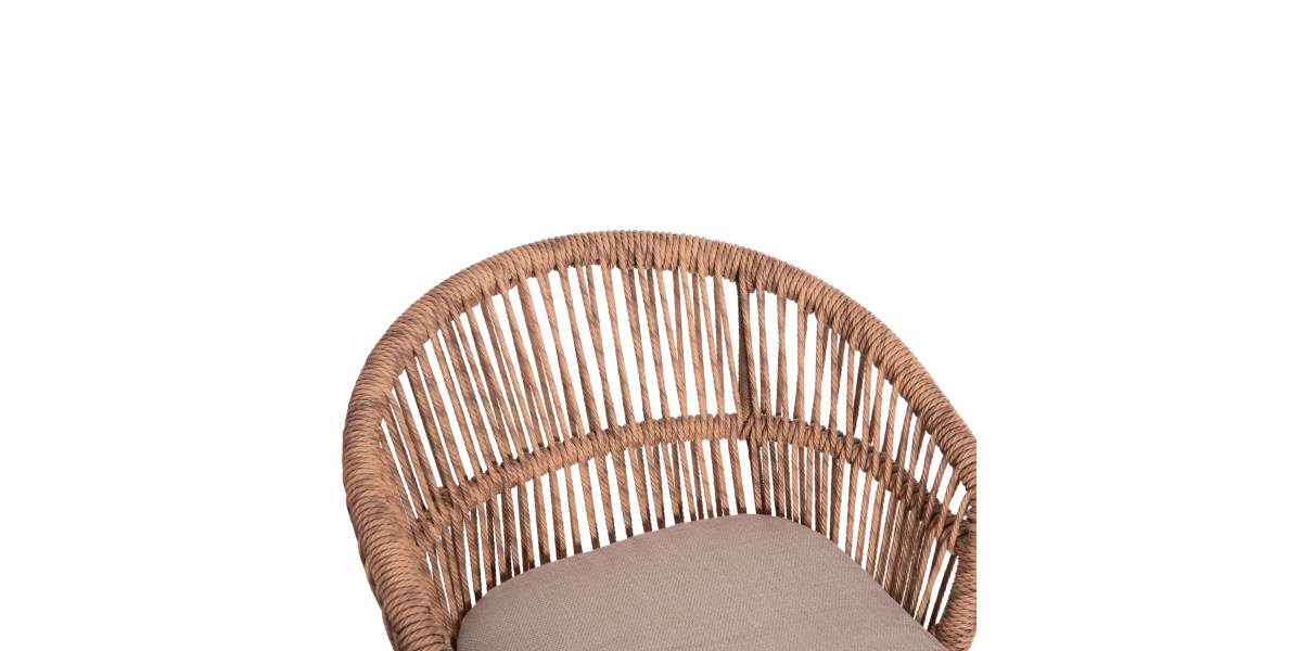 ΠΟΛΥΘΡΟΝΑ ΑΛΟΥΜΙΝΙΟΥ ORIN HM6265.02 ΛΕΥΚΗ-P.E.RATTAN ΦΥΣΙΚΟ-ΜΠΕΖ ΜΑΞΙΛΑΡΙΑ 58x61x75Υ