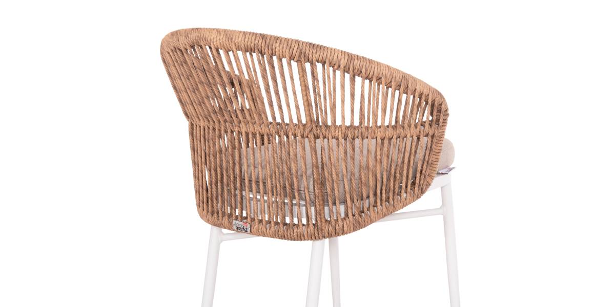 ΠΟΛΥΘΡΟΝΑ ΑΛΟΥΜΙΝΙΟΥ ORIN HM6265.02 ΛΕΥΚΗ-P.E.RATTAN ΦΥΣΙΚΟ-ΜΠΕΖ ΜΑΞΙΛΑΡΙΑ 58x61x75Υ