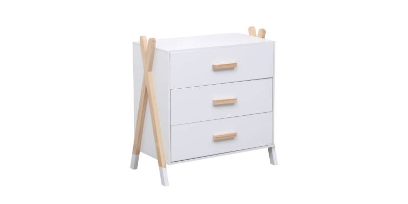 ΣΥΡΤΑΡΙΕΡΑ ΠΑΙΔΙΚH PASCHAL HM2493.03 ΜΕΛΑΜΙΝΗ-ΞΥΛΟ ΠΕΥΚΟΥ 76x40x80.5Υεκ