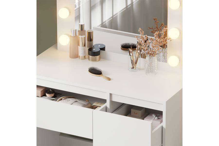 ΤΟΥΑΛΕΤΑ ΜΕ ΦΩΤΙΣΜΟ LED & ΣΥΡΤΑΡΙΑ KEITLIN HM2499.03 ΜΕΛΑΜΙΝΗ ΣΕ ΛΕΥΚΟ 80x40x140Υεκ.