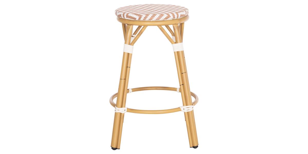ΣΚΑΜΠΟ ΑΛΟΥΜΙΝΙΟΥ ΜΕΣ.ΥΨΟΥΣ CHINO HM6286.04 BAMBOO LOOK ΦΥΣΙΚΟ & TEXTILENE 43x43x65Υεκ
